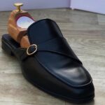 Gabrique Men's Black Leather Loafers