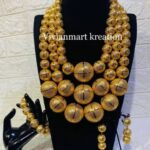Golden Majesty Bead Set by Vivianmart Kreation