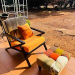 Woodsworthinterior: Handcrafted African-Inspired Lounge Chair & Ottoman Set